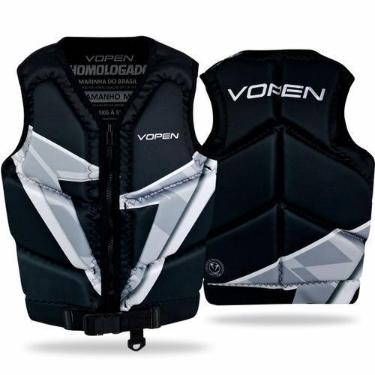 Imagem de Colete Salva Vidas Homologado Neoprene Maximus Aquatic, Carbon, G1