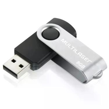 Imagem de Pen drive multi twist usb.2.0 8gb preto pd587, 8GB