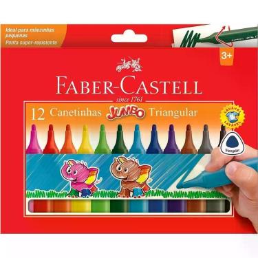 Imagem de Caneta Hidrográfica Faber-castell Jumbo Com 12 Cores