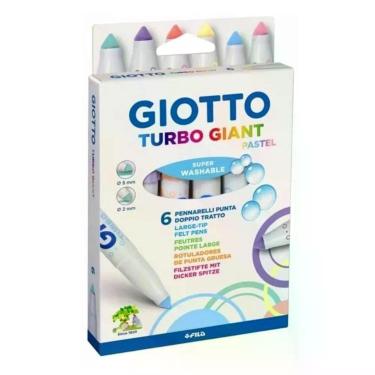 Imagem de Caneta Hidrográfica Turbo Giant Giotto 6 Cores
