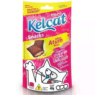 Imagem de Snack Kelcat para Gatos Sabor Atum - 40g - 1 unidade - Kelcat / Kelco 