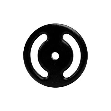 Imagem de Anilha academia 1kg pintada vazada 28mm peso Musculação - BASE