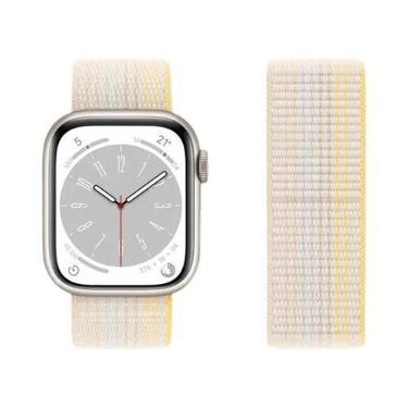 Imagem de Pulseira De Nylon Para Apple Watch Band 44mm 42 40mm 45mm 38 41mm Brac
