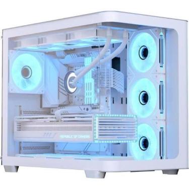Imagem de Gabinete Gamer Aerocool ATX P500C Branco Lateral Vidro