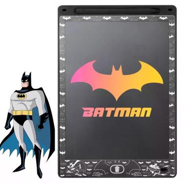 Imagem de Lousa Mágica LED preto batman tablet LCD infantil + Caneta qualidade p