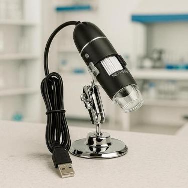 Imagem de Microscopio Portátil Usb Luz Led Para Android Celular - Haiz
