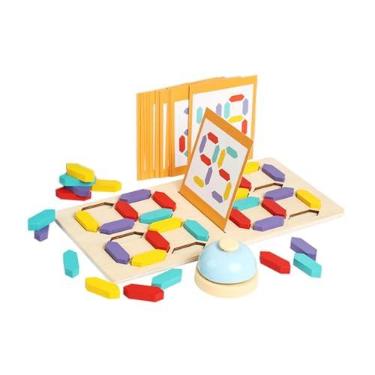 Imagem de Luwecf Quebra-cabeça de cognição numérica para crianças, de construção cognitivo divertido e educativo para crianças de 1 a 2 anos, jardim de infância
