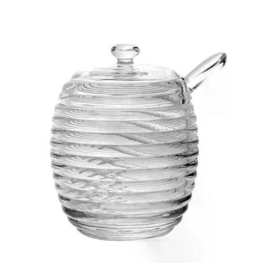 Imagem de Açucareiro de Cristal com Colher e Tampa Colméia Lyor