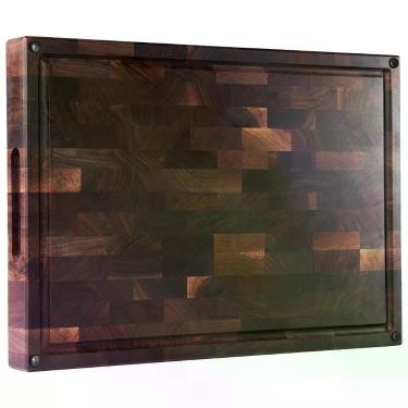 Imagem de Tábua de Corte COZIFA em Madeira Nogueira Americana 51x38x5 cm Grande