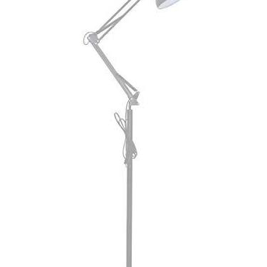 Imagem de Luminária Piso 1,90m Articulada Chão Pedestal Coluna Refletor Led Abajur Spot Gimpo MT-930B Cor: BRANCO