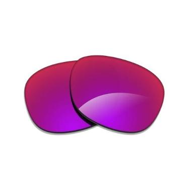 Imagem de Alphax Lentes de reposição polarizadas espelhadas Midnight Sun para óculos de sol Ray Ban Chris RB4187F 54 mm