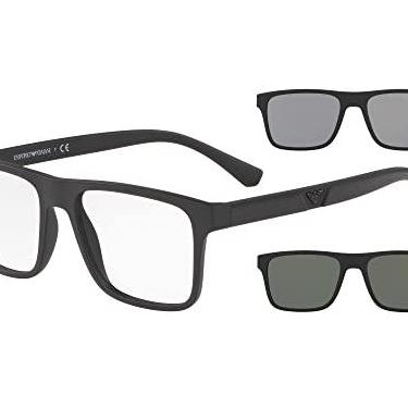 Imagem de Emporio Armani EA4115 58011W 54 - Preto-Verde Clássico/Preto-Azul Espelhado