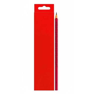 Imagem de Lápis Grafite Triangular Grip Vermelho 12un - Congratulations Store