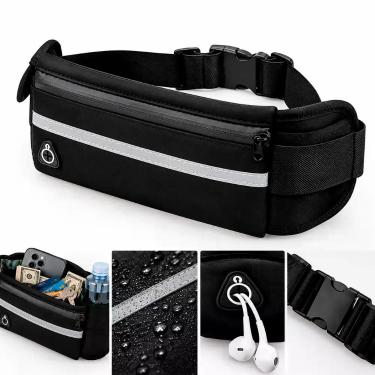 Imagem de Pochete Corrida Porta Celular Fitnes Feminina Masculina Preta - Estoca