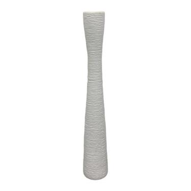 Imagem de Fenteer Vaso de chão alto para plantas, decoração para casa, suporte para flores de interior, vaso decorativo para entrada de hotel, casamento, sala de estar, Branco 47.8 Cm