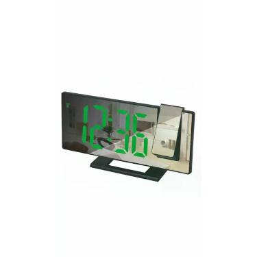 Imagem de Relógio Despertador Projetor Led Data Tempera Verde 127/220V - Congrat