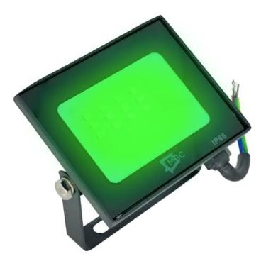 Imagem de Refletor Led Holofote 20W Luz Verde, A Prova D' Agua IP66 Uso Externo Bivolt