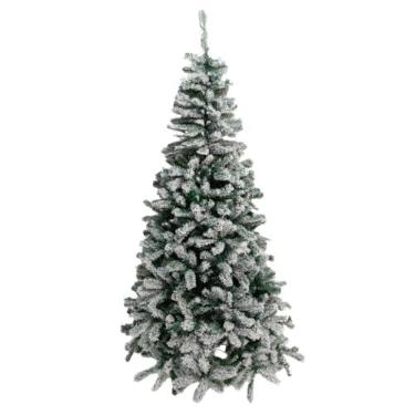Imagem de Arvore De Natal Pinheiro 1,5m 1,8m 2,1m 2,4m até 1500 Galhos Tradicional Decoração (Nevada - 210cm - 900G)