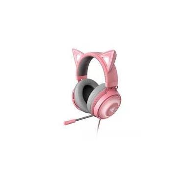 Imagem de Headset Gamer Razer Kraken Kitty V2, Chroma RGB, 7.1, Driver 40mm, USB, Rosa - RZ0404730200