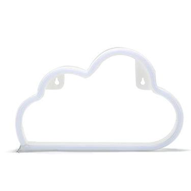 Imagem de Lâmpada Neon Nuvens Fofas Estilo INS Luzes Decorativas Decoração de Quarto com Cabo Carregamento e Modo Fornecimento Energia Dupla Celular Econômica Pequenas Lâmpadas Beads Sem Calor - Luz Ambiente Ro