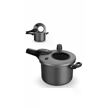 Imagem de Panela de Pressão Visor Antiaderente 4,5l Grafite MTA - Congratulation
