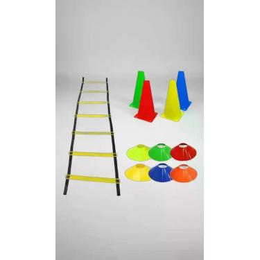 Imagem de Kit Treino Funcional: Escada, Cones e Pratos - Congratulations Store
