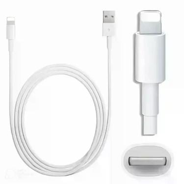 Imagem de Cabo Usb Ipho 1 Metro Branco Original Turbo branco Garantia - 4.8A MAX