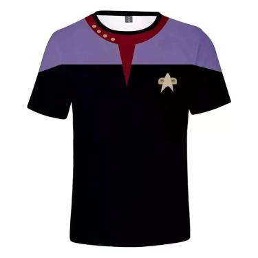 Imagem de Camiseta Unissex Star Trek Sci-Fi Com Estampa 3D Little Rocket, Moda D