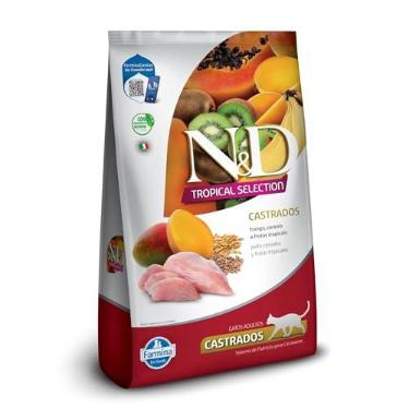 Imagem de ND TROPICAL Ração Seca N&D Tropical Selection Frango Cereais E Frutas Tropicais Para Gatos Adultos Castrados 7Kg
