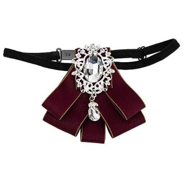Imagem de PACKOVE Receber Flores Laços Para Cães Gravata Borboleta De Diamante Marquise Laço De Diamante De Pêra Anel De Diamante De Laço Gravata Borboleta Feminina Garoto Roupas Cara Strass