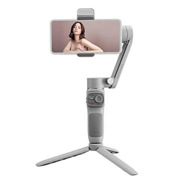 Imagem de mingzhe SMOOTH-Q3 Handheld 3-Axis Smartphone Gimbal Estabilizador Telefone Portátil Vlog Gimbal Max. 280g de carga útil bateria embutida luz de preenchimento LED suporta controle de gestos zoom ultra
