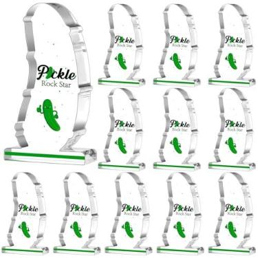 Imagem de Quelay 12 peças Prêmios de Apreciação Acrílico Troféu de Picles Positivos Troféus de Apreciação Presentes de Apreciação de Empregados em Massa Bonito Troféu de Prêmio de Agradecimento para Adultos