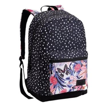 Imagem de Bolsa Mochila Feminina Escolar Universitária Casual Denlex DL1285, Pre