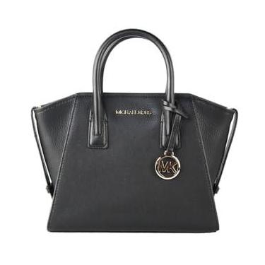 Imagem de MICHAEL Michael Kors Bolsa Avril com zíper superior e logotipo pequeno - preta