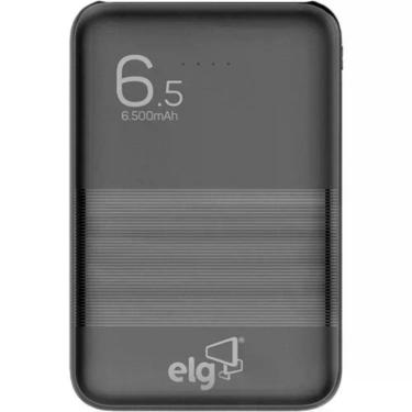 Imagem de Bateria Portátil ELG PB65 com Duas Saídas USB 6500MAH LED Indicador de Carga
