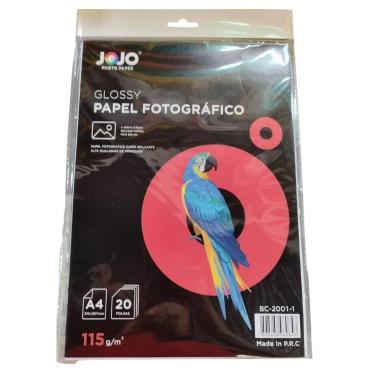 Imagem de Papel Fotografico Glossy A4 115g A Prova D Agua Jojo 20fls