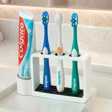 Imagem de Suporte porta escova de dente com base antiderrapante - RELET