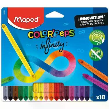 Imagem de Lápis de cor infinito Color Peps Infinity 18 cores Maped