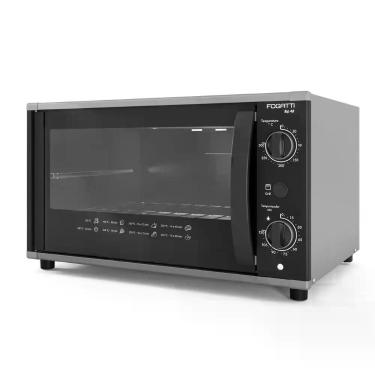 Imagem de Forno Elétrico de Bancada Fogatti Top 48 Black 48L 1750W com Timer Grill e Luz Interna Preto
