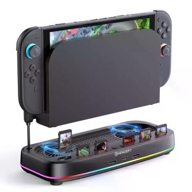 Imagem de Ventilador de resfriamento para Nintendo Switch 2 Dock NEWDERY com 3 v