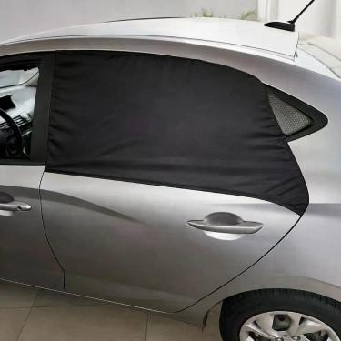 Imagem de Cortina Veicular Universal Black para Janela de Carro Proteção Solar -