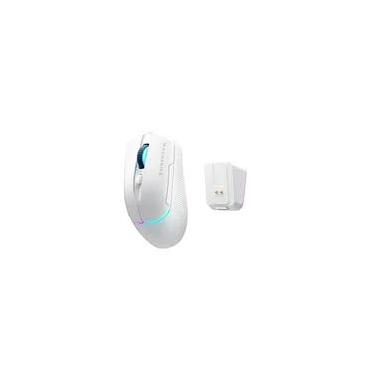 Imagem de Mouse Gamer Machenike L8 Pro, RGB, Support 8K, 2.4GHz Wireles + DOCK RGB, Carregamento Sem Fio, Branco - JJ02G3006
