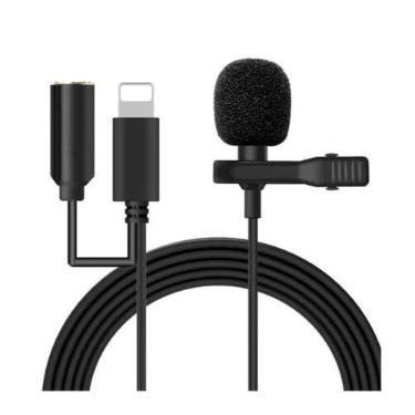 Imagem de Microfone Lapela Para iPhone compatível com ipod e ipad Conector Light