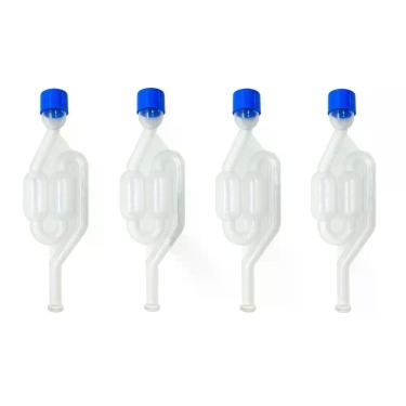 Imagem de Kit 04 unidades Airlock Válvula Tipo S Air Lock Para Fermentação Cerve