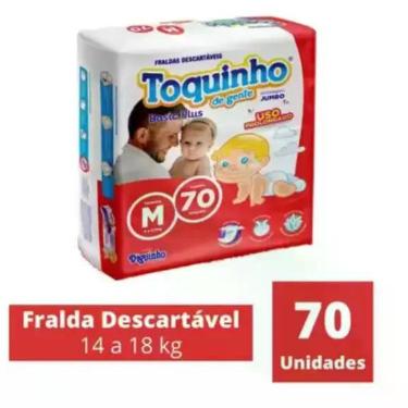 Imagem de Fralda Descartável Toquinho Basic Plus M 70 Fraldas - Toquinho De Ge