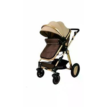 Imagem de Carrinho de Bebê Luxo Alumínio Regulável Marrom - Congratulations Stor