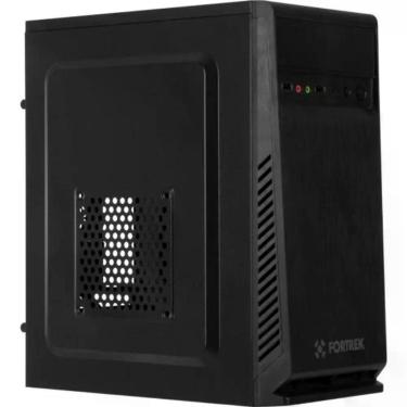 Imagem de Gabinete ATX COC502BK Compact Preto Alumínio com Painel Frontal Escovado ATX e Micro-ATX Fortrek
