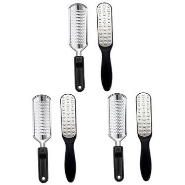 Imagem de FRCOLOR 6 Peças remoção de pele morta do pé pedra-pomes para os pés ferramenta lixadeira ferramentas de pedicure para pés pedicure cuidados com os pés arquivo de calo fosco espátula Metal