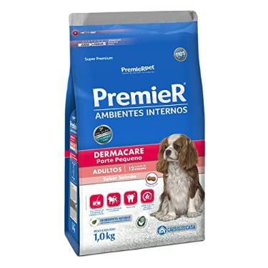 Imagem de Ração Premier Dermacare Ambientes Internos para Cães Adultos de Raças Pequenas, 1kg Premier Pet Raça Adulto,
