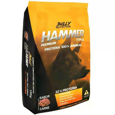 Imagem de Ração Proteica Para Cachorros Todas As Raças Hammer Premium 15kg - Bul